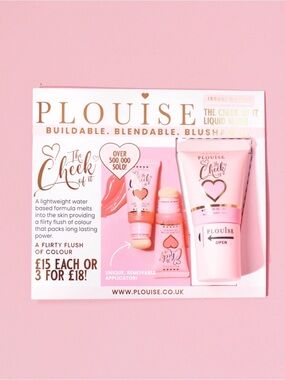 P. Louise Legally Pink MINI Liquid Blusher / The Cheek of It Magazine! NEW